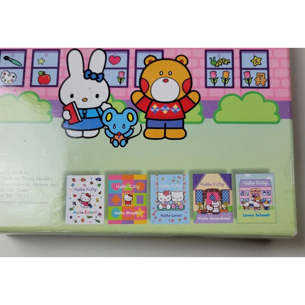 Hello Kitty A Treasure Box of Books 5 Book Set Sanrio 2008 Hardcover Stickers